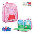 PEPPA PIG FOLD OUT PLAYMAT BACKPACK KIDS ZIP BAG WITH STRAPS PEPPA PIG FOLD OUT PLAYMAT BACKPACK KIDS ZIP BAG WITH STRAPS